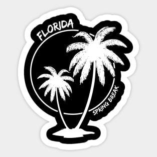 Florida, Spring Break. Cool Summer Design Sticker